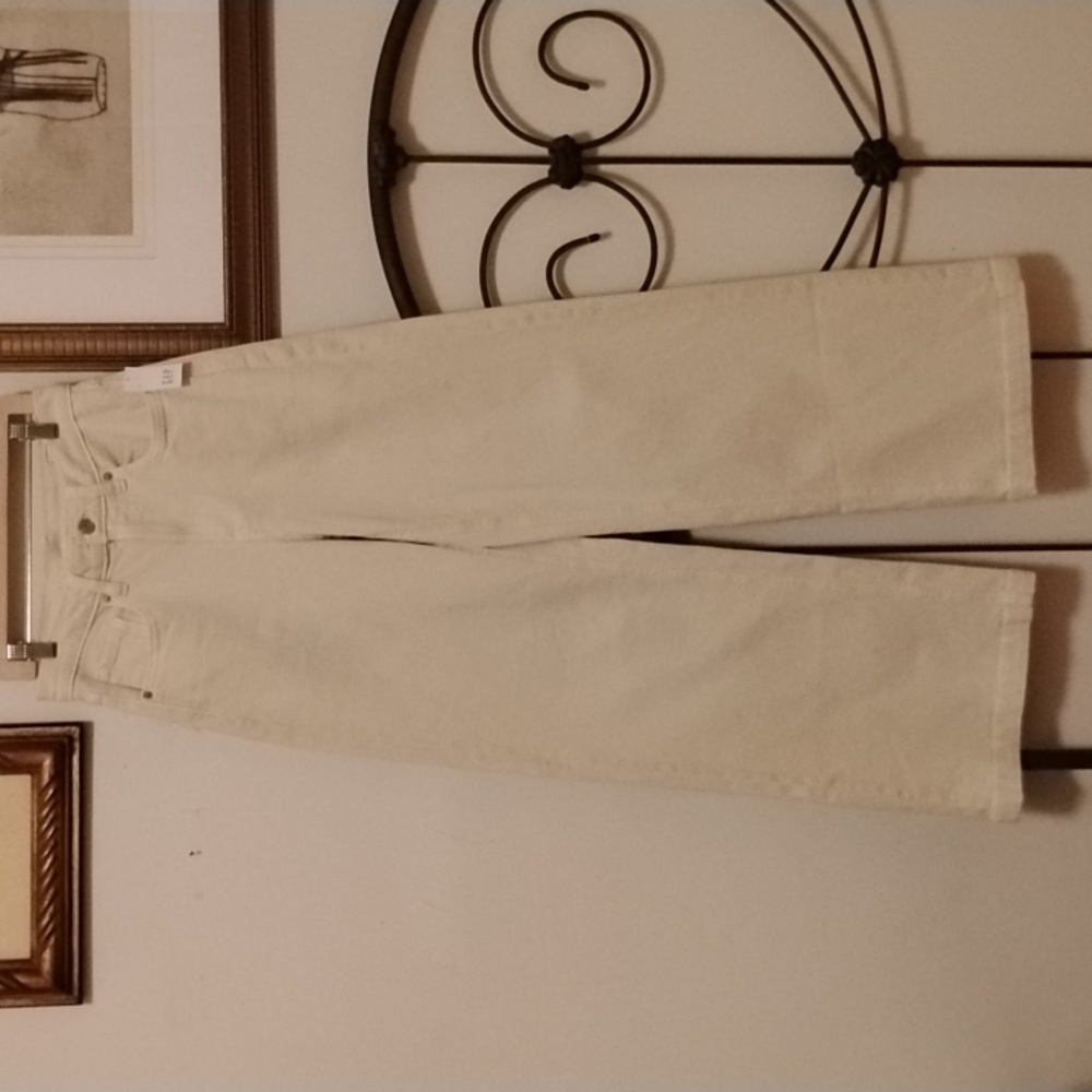 GAP High Rise Stride Jeans Beach Pebble Size 25 Size 0 NWT